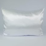 WHITE Satin Pillowcase Queen Size Zipper | Soulta