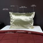 PEARL Satin Pillowcase Queen Size Zipper | Soulta - Image 2