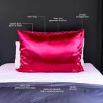 PINK Satin Pillowcase Queen Size Zipper | Soulta - Image 2
