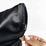 BLACK Satin Pillowcase Queen Size Zipper | Soulta - Image 3