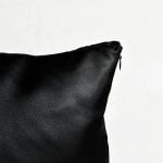 BLACK Satin Pillowcase Queen Size Zipper | Soulta - Image 5