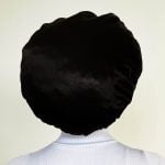 Black - Anti Frizz Satin Bonnet - Adjustable M | Soulta - Image 4