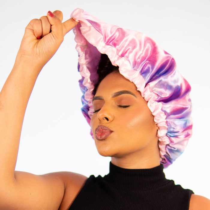 Tie Dye - Satin Bonnet - Adjustable M | Soulta - Image 2