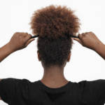 Soulta Satin Afro Puff Scrunchie – Black