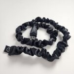 Soulta Satin Afro Puff Scrunchie – Black - Image 3